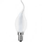 Лампа накаливания декоративная ДС 40вт BXS35 230в E14 матовая (свеча на ветру) (921476944218)