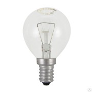Лампа накаливания декоративная ДШ 40вт P45 230В Е14 цветная упаковка 10х10 (Б 230-40-5 Е14)