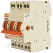 Переключатель трехпозиционный 4P 63А Basic (tps-4-63)