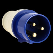 Вилка эл. каб. 16А 2P+РЕ 220В IP44 (013) EKF ps-013-16-220