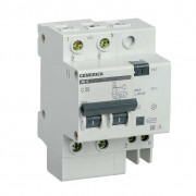 Выключатель автоматический дифференциального тока 2п 25А 300мА АД12 GENERICA ИЭК MAD15-2-025-C-300