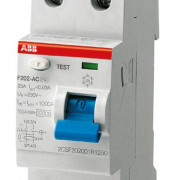 Выключатель дифференциального тока (УЗО) 2п 16А 10мА тип AC F202 ABB 2CSF202001R0160