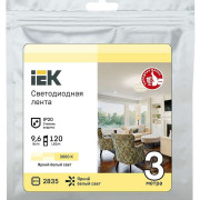 Лента светодиодная LED LSR-2835WW120-9.6-IP20-12В (уп.3м) ИЭК LSR1-1-120-20-3-03