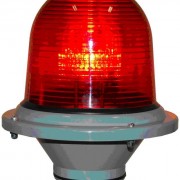 Светильник ЗОМ-Н с красным стеклом окрашенным в массе и алюминиевым основанием IP53