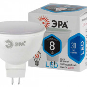 Лампа светодиодная MR16-8w-840-GU5.3 640лм ЭРА Б0020547