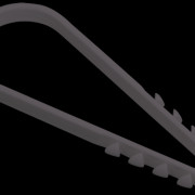Дюбель-хомут d11-18мм для круглого кабеля нейлон черн. (уп.100шт) ИЭК UHH36-11-18-100
