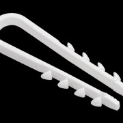 Дюбель-хомут d5х8мм для плоского кабеля нейлон бел. (уп.100шт) ИЭК UHH35-5-8-100