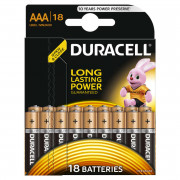 Элемент питания алкалиновый LR03-18BL BASIC (блист.18шт) Duracell Б0014449