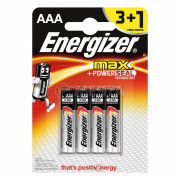 Energizer Батарейки MAX Е92/ААА BP4 3+1 Free(12)