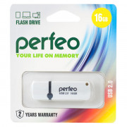 Perfeo USB 16GB C07 White