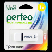 Perfeo USB 4GB C02 White