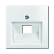 ABB BJB Basic 55 Бел Накладка 1-ой ТЛФ/комп розетки наклонной