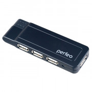 Perfeo USB-HUB 4 Port, (PF-VI-H021 Black) чёрный