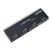 Perfeo USB-HUB 4 Port, (PF-VI-H026 Black) чёрный