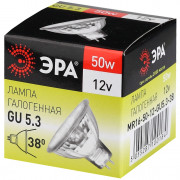 Лампа галогенная ЭРА GU5.3-MR16-50W-12V-CI (1,10)