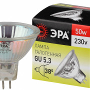 Лампа галогенная ЭРА GU5.3-JCDR (MR16) -50W-230V-CI (1,10)