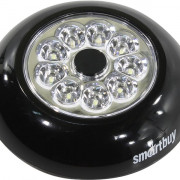 Светодиодный фонарь PUSH LIGHT 9 LED Smartbuy 3AAA, черный (SBF-118-K) 1/120*