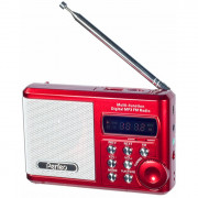 Perfeo мини-аудио Sound Ranger, УКВ+FM, MP3 (USB/TF), USB-audio, BL-5C 1000mAh, красный (SV922RED)