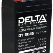 Аккумулятор DT6045 DELTA 6V 4,5Ah  для прожекторов, карт