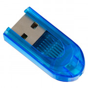 Perfeo Card Reader Micro SD, (PF-VI-R015 Blue) синий,