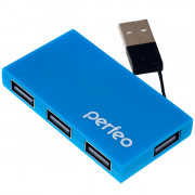 Perfeo USB-HUB 4 Port, (PF-VI-H023 Blue) синий