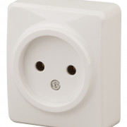 11-2201-02  ЭРА Розетка 2P, 16A-250В, IP20, ОУ, Эра Эксперт, сл.кость