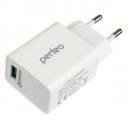 PERFEO Сетевое зарядное устройство с разъемом USB, QC3.0, белый, 