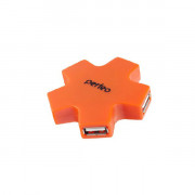 Perfeo USB-HUB 4 Port, (PF-HYD-6098H Orange) оранжевый