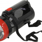Аккумуляторный фонарь-прожектор 2 в 1  2W+18 LED, черный (SBF-100-K)*