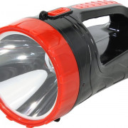 Аккумуляторный фонарь-прожектор 2 в 1 3W+6 SMD, черный (SBF-400-K) 1/45*