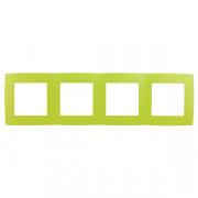 12-5004-26  ЭРА Рамка на 4 поста, Эра12, лайм (10/100)