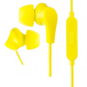 Perfeo наушники внутриканальные c микрофоном ALPHA желтые