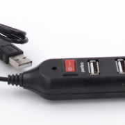 Perfeo USB-HUB 4 Port, (PF-HYD-6001H) чёрный