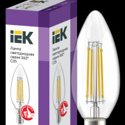 Лампа светодиодная C35 свеча прозрачная 7Вт 230В 3000К E14 серия 360° IEK