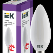 Лампа светодиодная C35 свеча матовая 7Вт 230В 3000К E14 серия 360° IEK