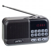 Perfeo радиоприемник цифровой ASPEN FM+ 87.5-108МГц/ MP3/ питание USB или 18650/ серый (i20))