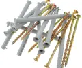 Комплекты: дюбели + шурупы